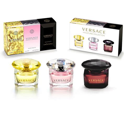 versace women mini set|versace miniature gift set.